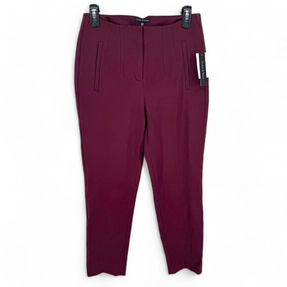 Violets & Roses Women's Stretch Ponte Pants Trousers Office Career Size 4 27 NWT - Picture 1 of 6